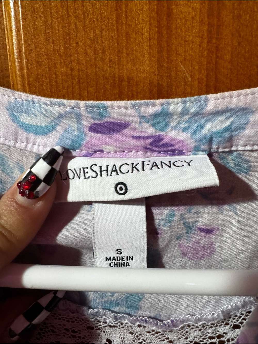 LoveShackFancy -Target Lavender Floral Ruffle Tiered Mini Dress - Picture 7 of 9